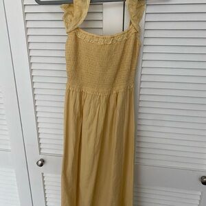 Wilfred Pale Yellow Smocked Dress